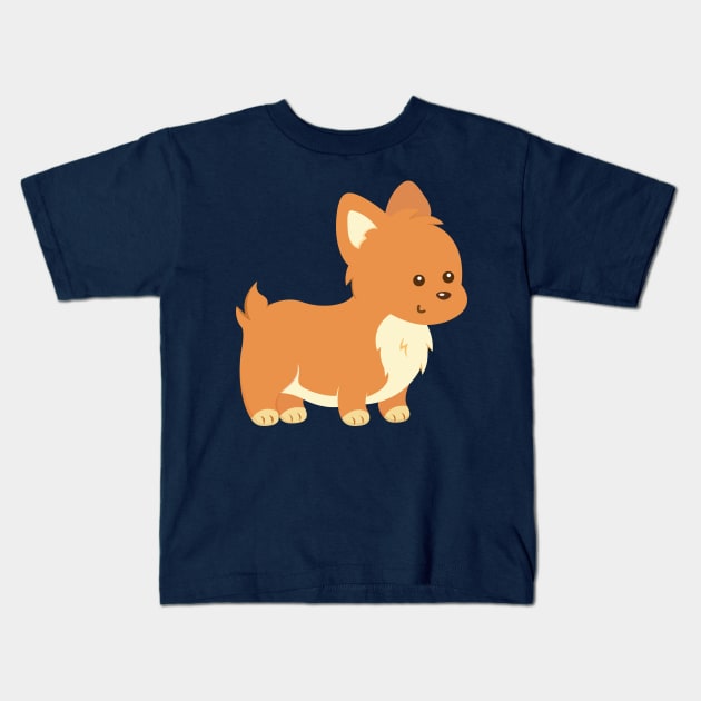 Corgi Dog Puppy Kids T-Shirt by samshirts